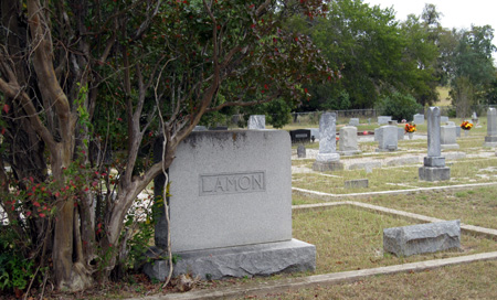 Graves of GW Lamon Cemetery Plot