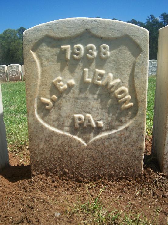 J.E. Lemon headstone