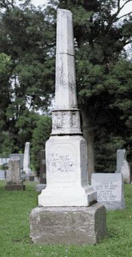 Grave of Angelina Turner Lamon