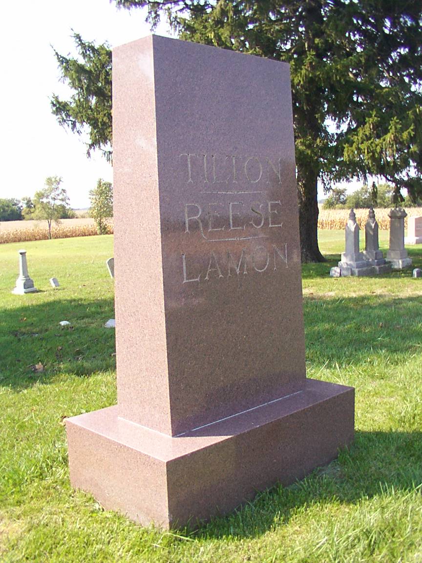 Gravesite Monument of Tilton, Reese and Lamon