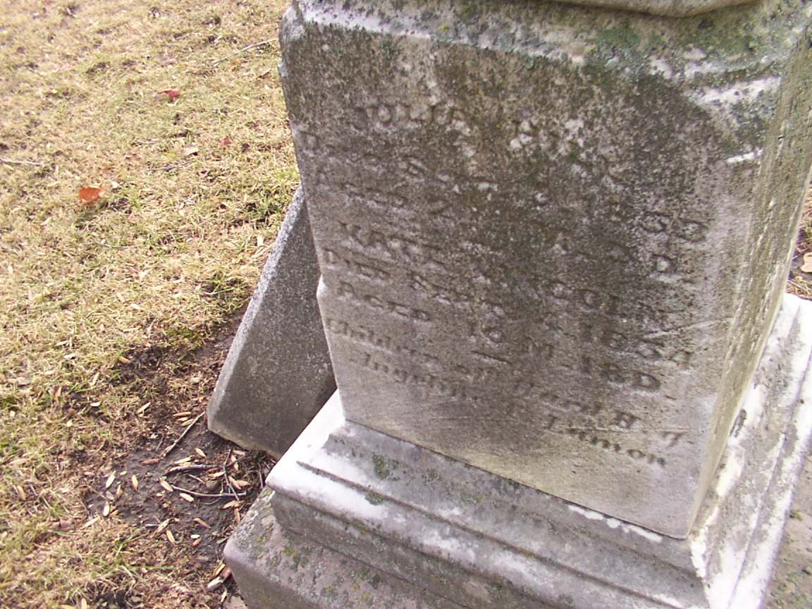 Gravesite of 2 of Ward Hill Lamon's Daughters